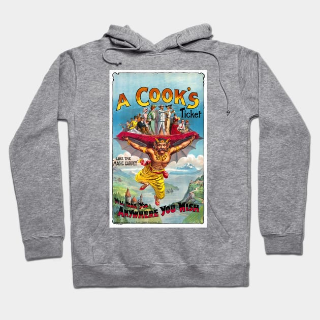 Vintage Travel Poster England A Cook ' s Ticket circus Hoodie by vintagetreasure